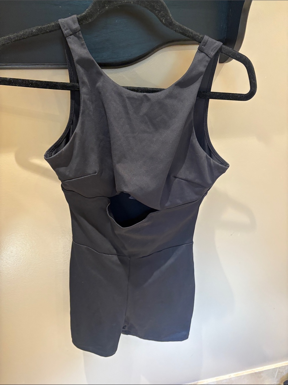 Women’s Black One-Piece Active Romper